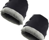 Asupermall - 1 Pair Stroller Hand Muffs Baby Stroller Gloves Warm Hand Gloves Hand Warmer Waterproof Windproof Anti-Freeze Extra Thick for Parents MT3275B 805384628297