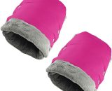 1 Pair Stroller Hand Muffs Baby Stroller Gloves Warm Hand Gloves Hand Warmer Waterproof Windproof Anti-Freeze Extra Thick for Parents Keep Warm in MT3275RR 805384628327