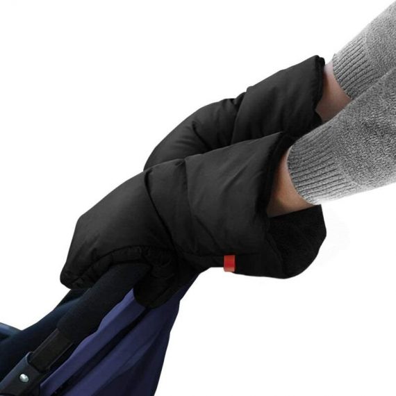 Stroller Gloves, Stroller Gloves Soft Warm Windproof and Waterproof Stroller Hand Guard Antifreeze Gloves Hand Protection Stroller for Cane Handle BRU-2313 3442935826183