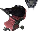 Piao Stroller Sun Shade Stroller Sun Shade With Observation Window And Wide Wings For Baby Uv Protection Black Thsinde TM1025415-K802 9360953919172