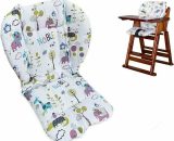 High Chair Cushion, Large Thickened Stroller/Car/High Chair Seat Cushion Cushion Pad Breathable Cushion Protector (Animal World) ZWT-C-0921050 6286512249180