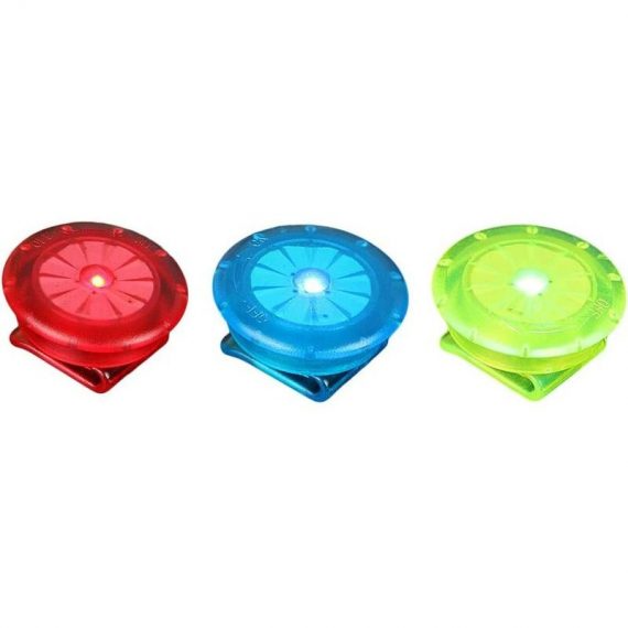 Denuotop - led Safety Clip Light for Runners Dogs Bicycles Strollers 3 Pieces (Red Blue & Green) DTLI4246 9403580808171