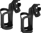 Denuotop - 2 Pack Bike Water Bottle Cage, Bicycle Cup Holder, Bicycle Bottle Cage, Universal 360 Degree Rotation Bottle Cage, for Strollers, Mountain DTJW6746 9403580743960
