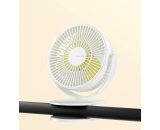 Clip on Baby Stroller Fan, 4000 mAh Battery Operated Fan, Quietness & Narrow Slot Design, 4 Setting, Max 14 Hrs, Ideal for Bed, Desk, Office, BAYUK-12450 3191533729609
