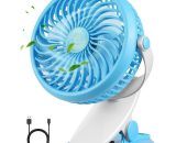 Usb Rechargeable Clamp Fan, Powerful Airflow, 3 Speed Quiet Clip Table Fan, 720 ° Adjustment for Office, Camping, Stroller, Car, Gym Dksfjkl DK-16163 6900235599918