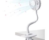 Fuhuidatrading - Clip Fan Rechargeable Battery Operated Clip on Mini Desk Fan for Baby Strollers,Home, Office, Dorm, YGZ-0184 6927193306587