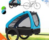 klarfit Husky Bicycle Dog Trailer Approx. 250L 600D Oxford Canvas Blue - Blue 4060656158698 4060656158698